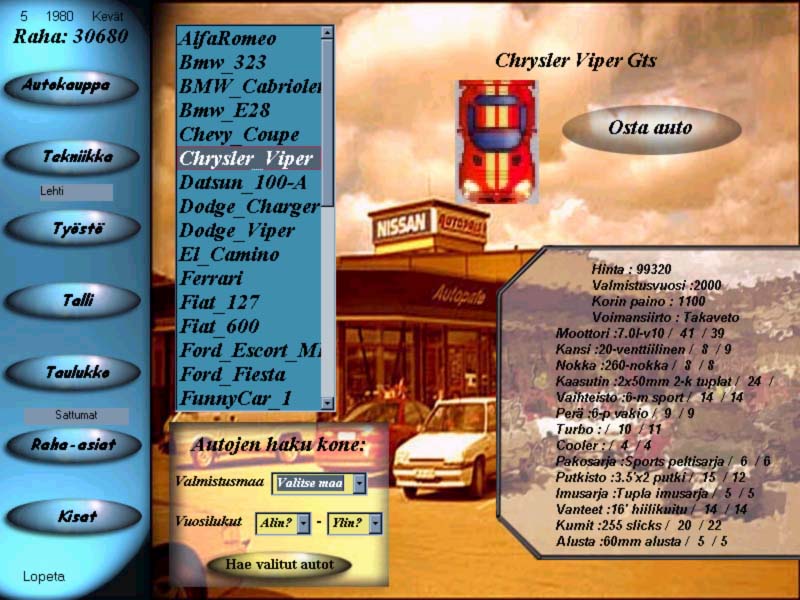 Kiihdytyspeli 2 Beta,Kiihdytys,Kiihdytyspeli,Ajopeli,Tuning,Autonrakennus,kiihdytyskilpailut,drag race,autopeli,viritys,virittäminen,kuva 
	